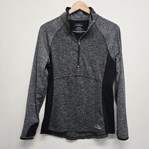 LL Bean Women’s M Essential Performance Athletic Pullover Thumb Holes Key Pocket